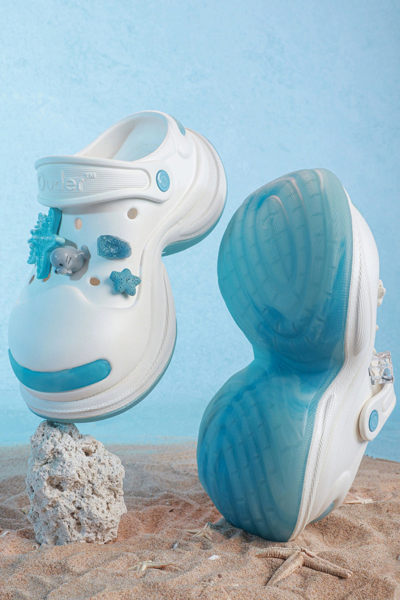 Glitter Star Platform Clogs - Wolvess