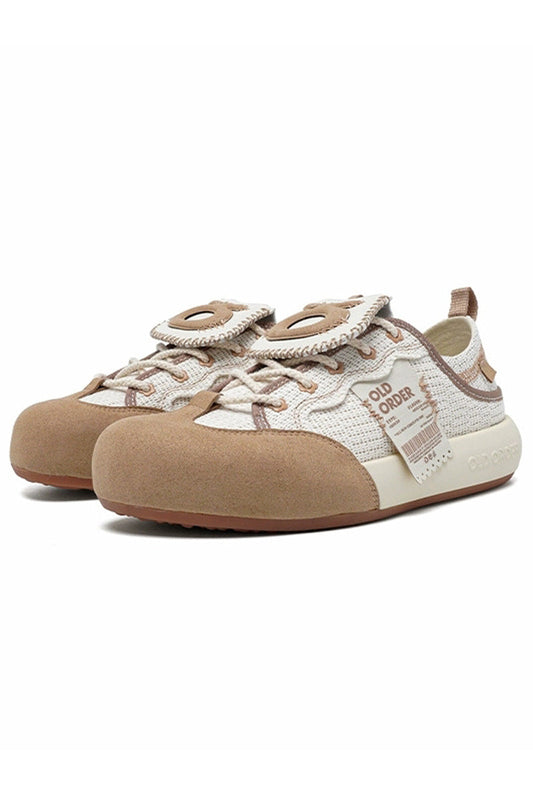 Tag Canvas Sneakers Beige - Wolvess