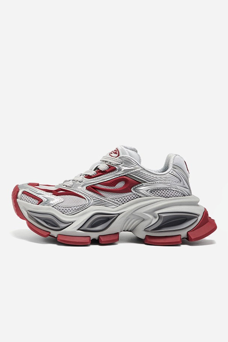 Dual-Eye Platform Running Sneakers - Wolvess