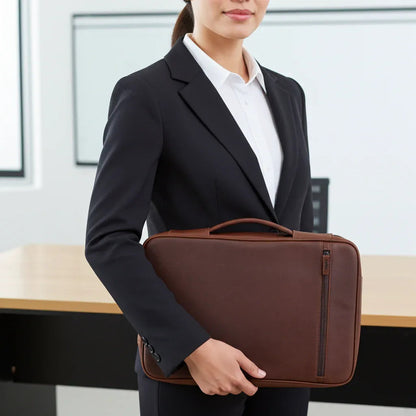 Cambridge Full-Grain Leather Tech Case – Large MiamiLeathers.com