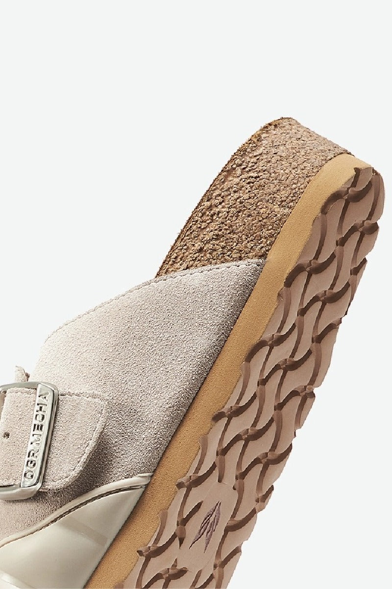 Leather Suede Chunky Platform Clogs - Wolvess