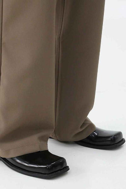 Black Patent Square-Toe Mules