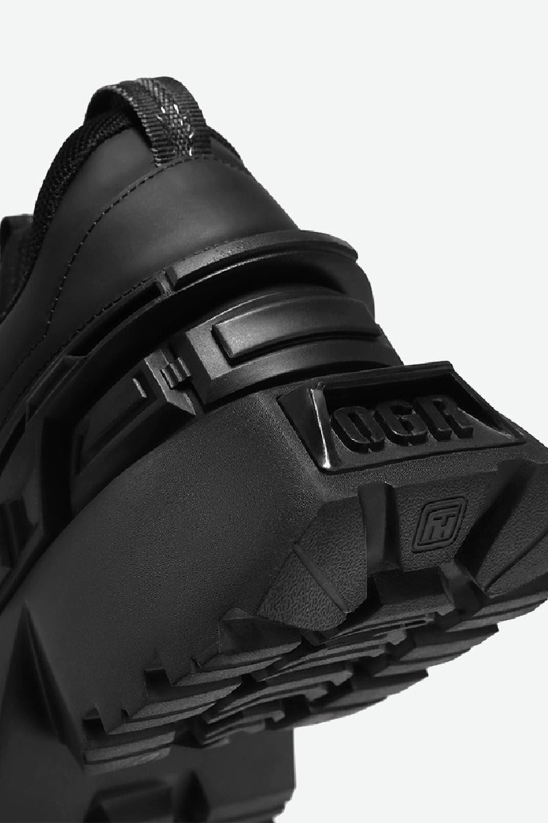 Square-Toe Platform Chunky Sneakers - Wolvess