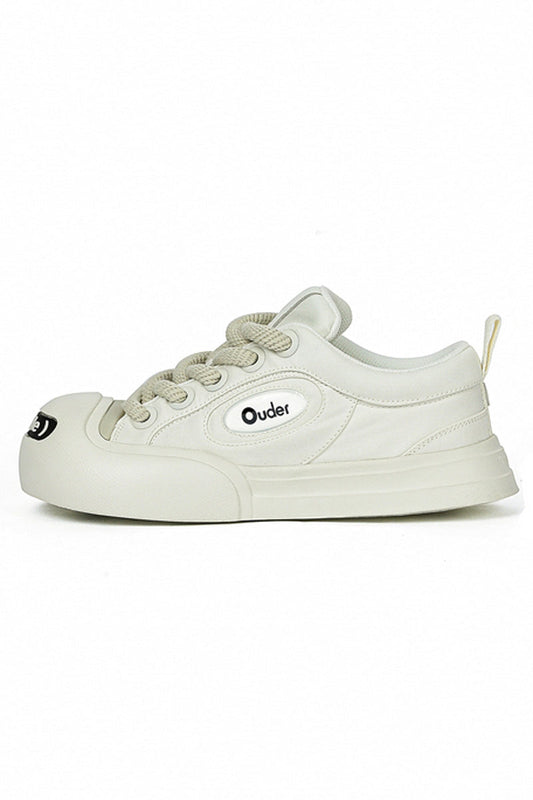 Triple White Low-Top Sneaker - Wolvess
