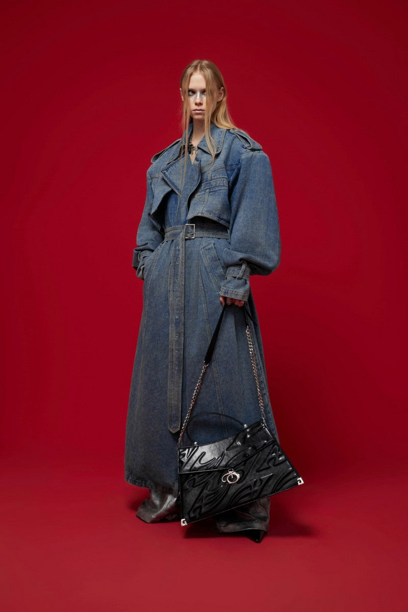 Patent Chain Shoulder Bag - Wolvess