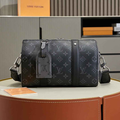 New Fashion Bags LV Monogram Eclipse City Keepall 25