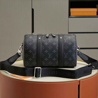 New Fashion Bags LV Monogram Eclipse City Keepall 25