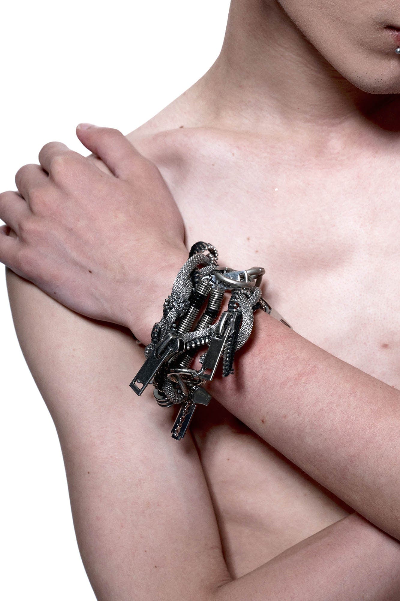 Industrial Mesh Braided Choker Necklace - Wolvess