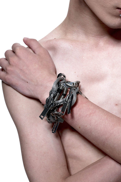 Industrial Mesh Braided Choker Necklace - Wolvess