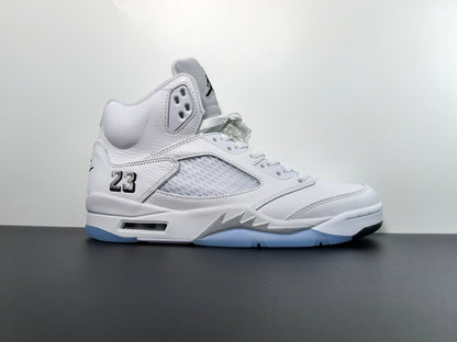 Air Jordan 5 OG White Metallic Luxury Urban Wear