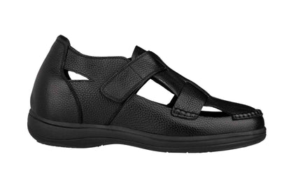 CALTO - K2661 - 3.2 Inches Taller (Black) - Casual Fisherman Sandal Tallmenshoes.com