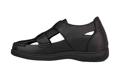 CALTO - K2661 - 3.2 Inches Taller (Black) - Casual Fisherman Sandal Tallmenshoes.com