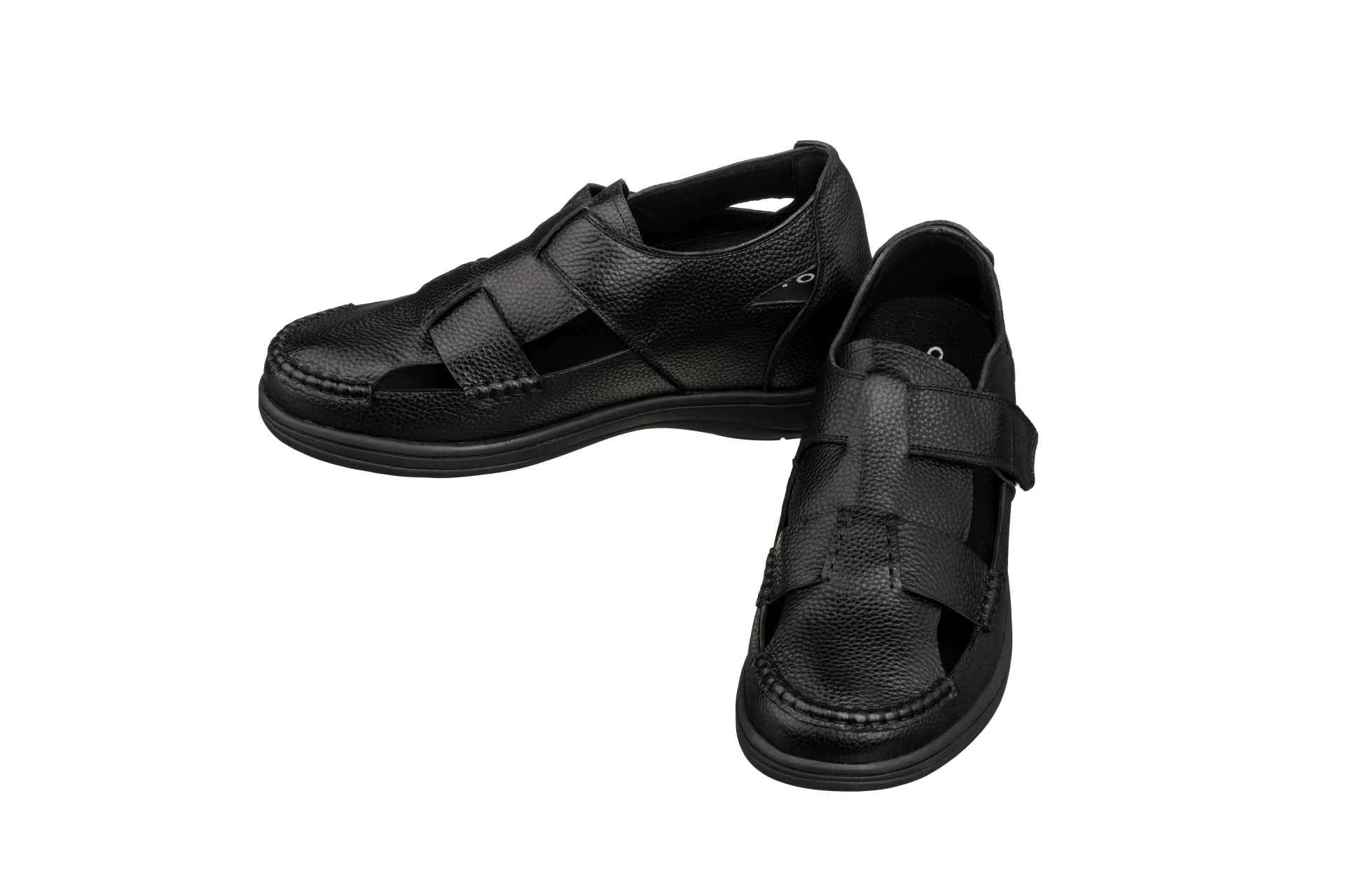 CALTO - K2661 - 3.2 Inches Taller (Black) - Casual Fisherman Sandal Tallmenshoes.com