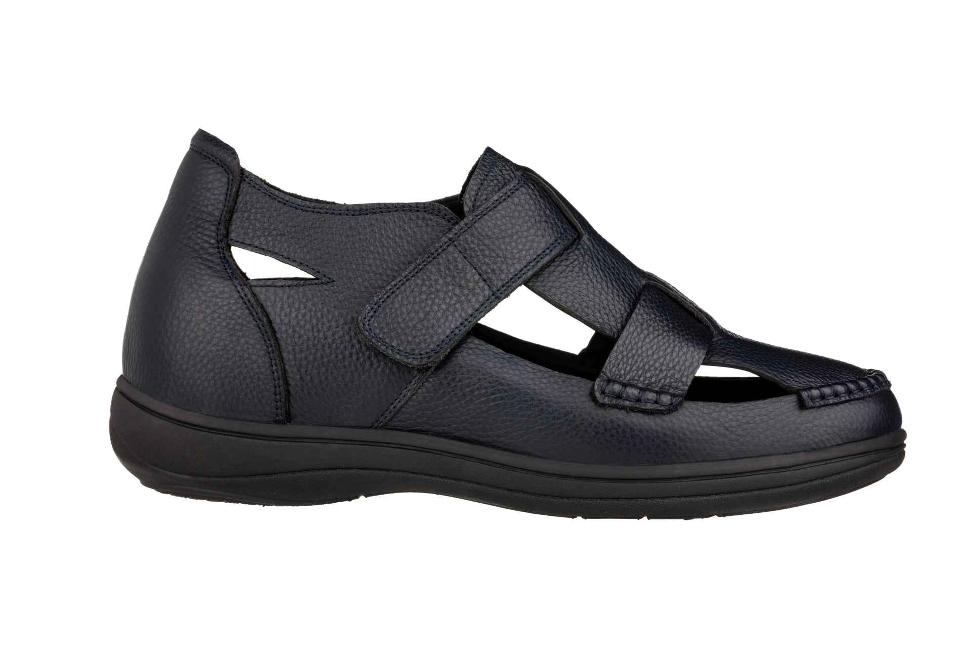 CALTO - K2663 - 3.2 Inches Taller (Navy) - Casual Fisherman Sandal
