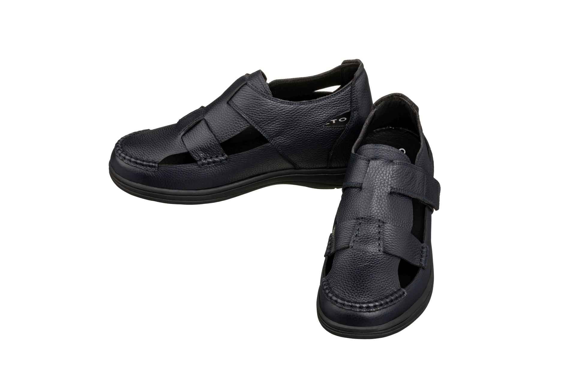 CALTO - K2663 - 3.2 Inches Taller (Navy) - Casual Fisherman Sandal