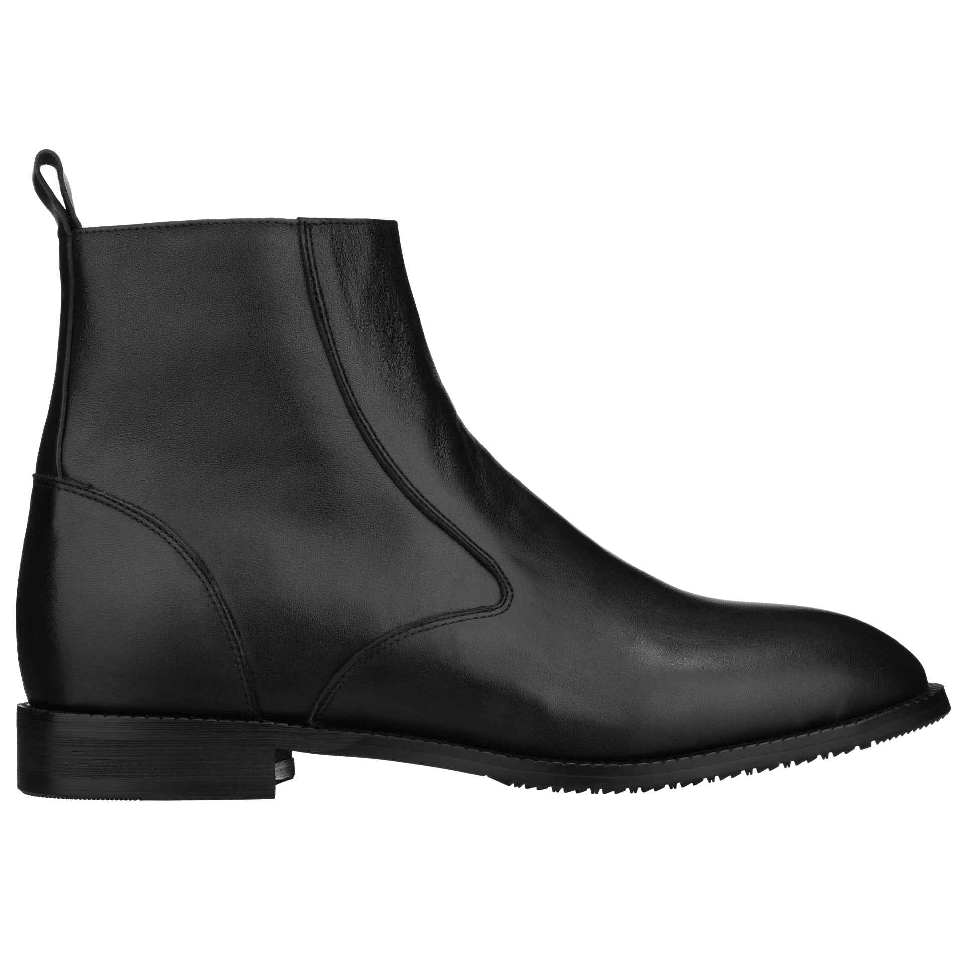 TOTO - K33092 - 2.6 Inches Taller (Black) - Zipper Boot Tallmenshoes.com