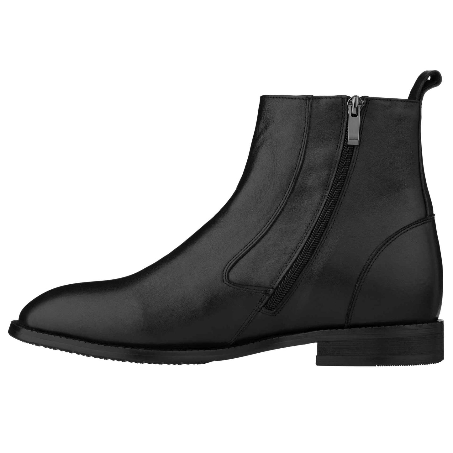TOTO - K33092 - 2.6 Inches Taller (Black) - Zipper Boot Tallmenshoes.com