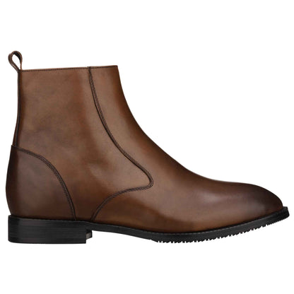 TOTO - K33093 - 2.6 Inches Taller (Coffee Brown) - Zipper Boot Tallmenshoes.com