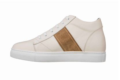 CALTO - K53101 - 2.8 Inches Taller (Beige White) Tallmenshoes.com