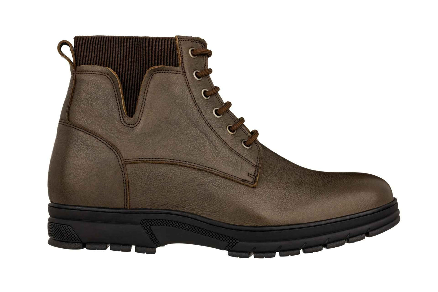 TOTO - K84016 - 2.8 Inches Taller (Chocolate Brown) - High Top Work Boots Tallmenshoes.com
