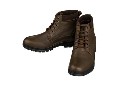 TOTO - K84016 - 2.8 Inches Taller (Chocolate Brown) - High Top Work Boots Tallmenshoes.com