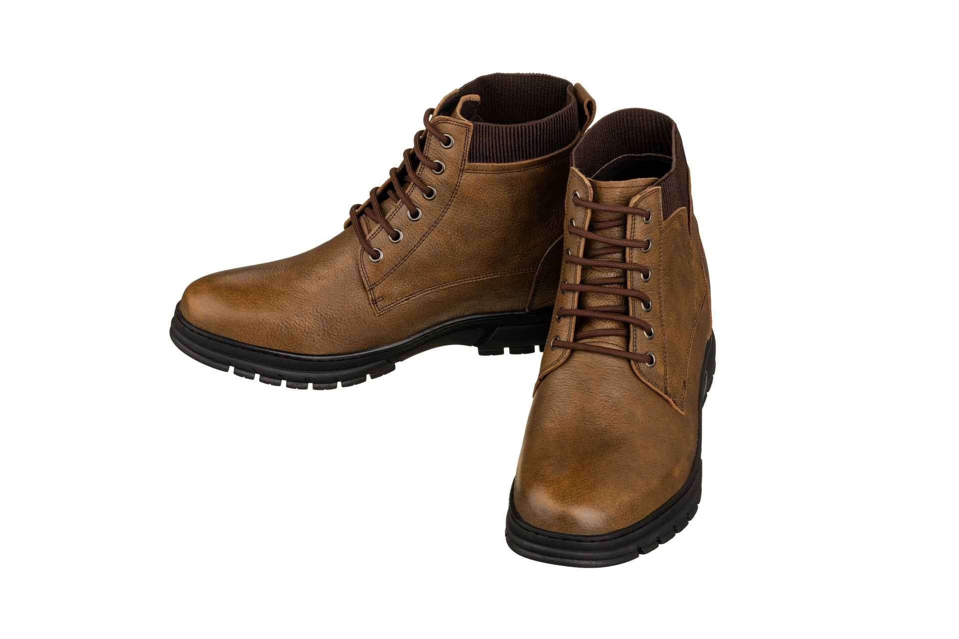 TOTO - K84017 - 2.8 Inches Taller (Khaki) - High Top Work Boots Tallmenshoes.com