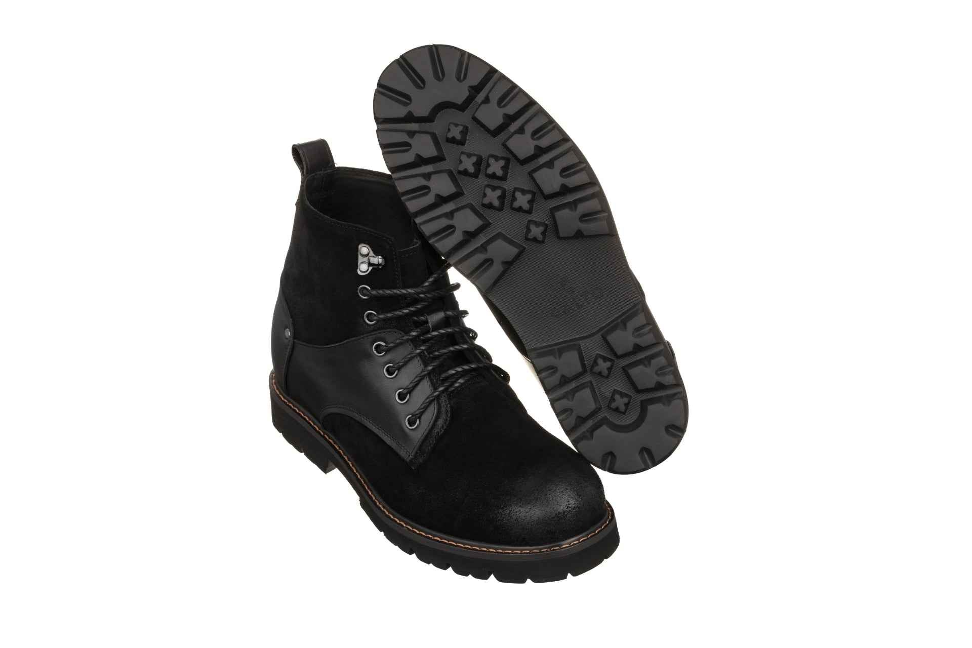 CALTO - K8701 - 3.6 Inches Taller (Black) Tallmenshoes.com