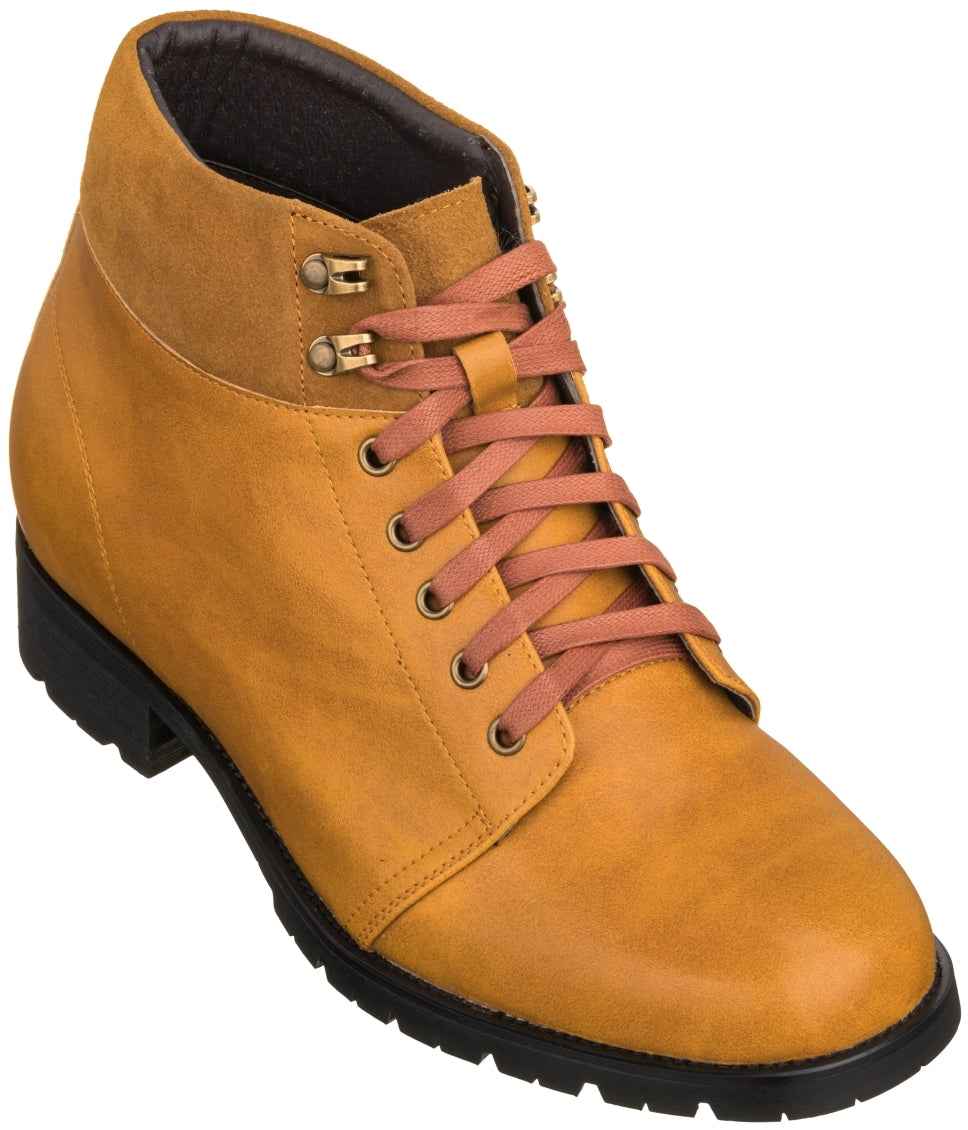 CALTO - K9361 - 3.3 Inches Taller (Brown) Tallmenshoes.com