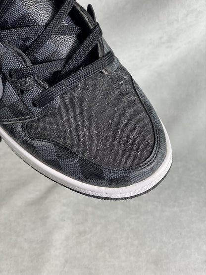 Custom Air Jordan 1 x LV Logo Makersluxe