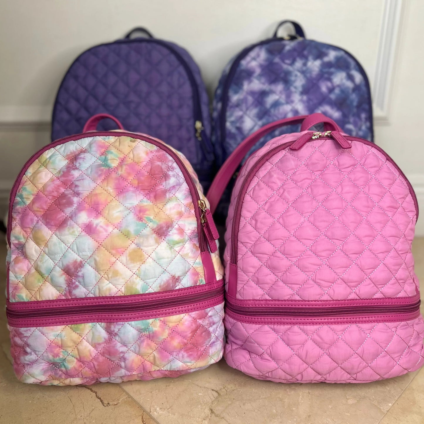 Lightweight Nylon Backpack Purse, Alyssa Nylon Backpack MiamiLeathers.com