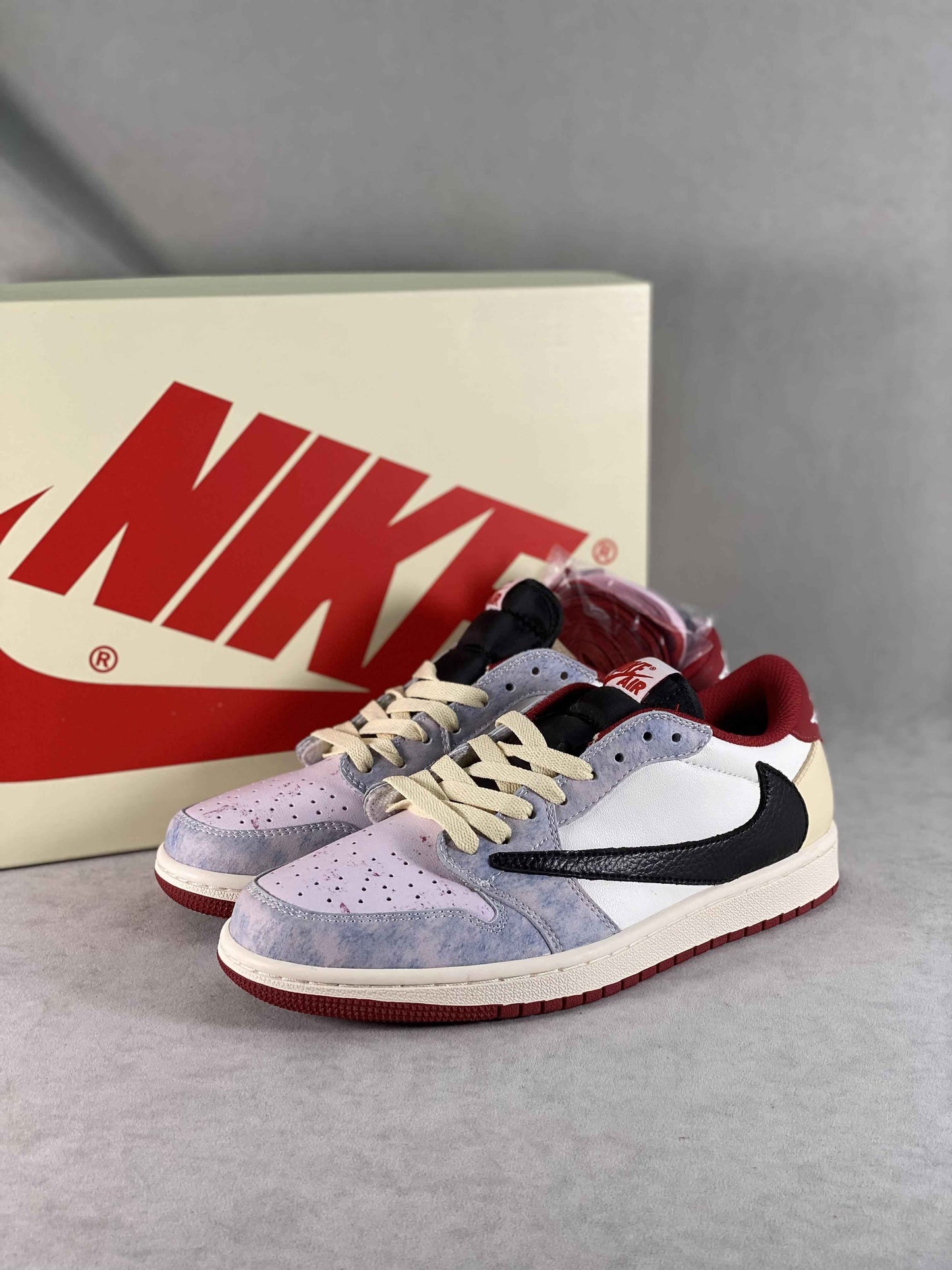 Custom Travis Scott Fragment Air Jordan 1 Low TS CM7866 125 Sneakers