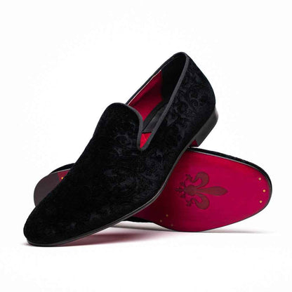 10-520-BLK FORMAL II Velvet Tuxedo Shoe, Black