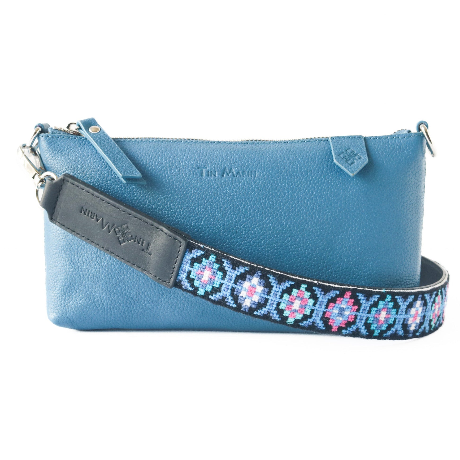 Elia Convertible Leather Bag – Clutch, Shoulder & Crossbody Tin Marin Brand