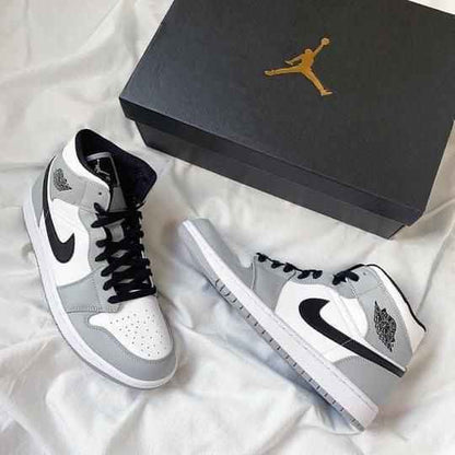 Custom Jordan 1 Mid Light Smoke Grey High Q