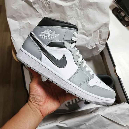 Custom Jordan 1 Mid Light Smoke Grey High Q