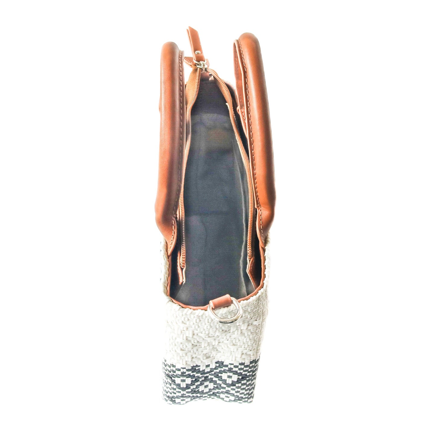 Tin Marin White Small Woven Crossbody Bag Tin Marin Brand