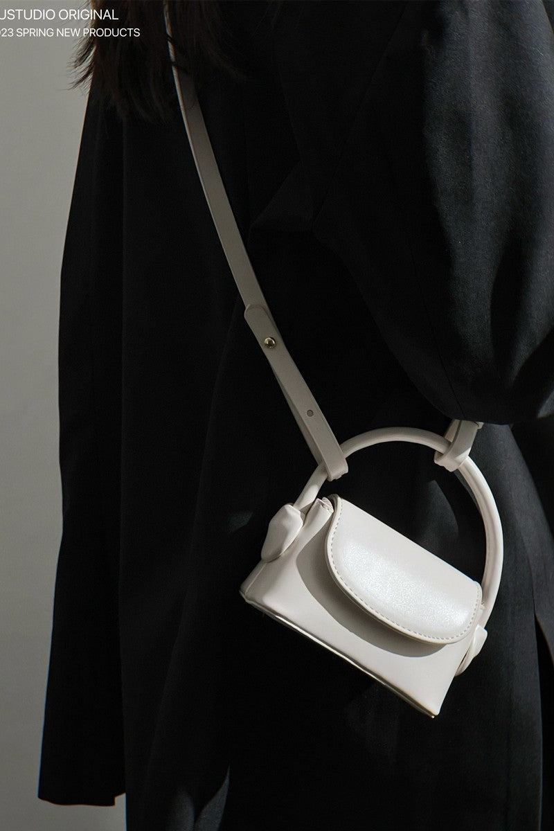 Mini Curved Handle Crossbody Bag - Wolvess