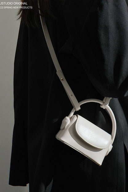 Mini Curved Handle Crossbody Bag - Wolvess