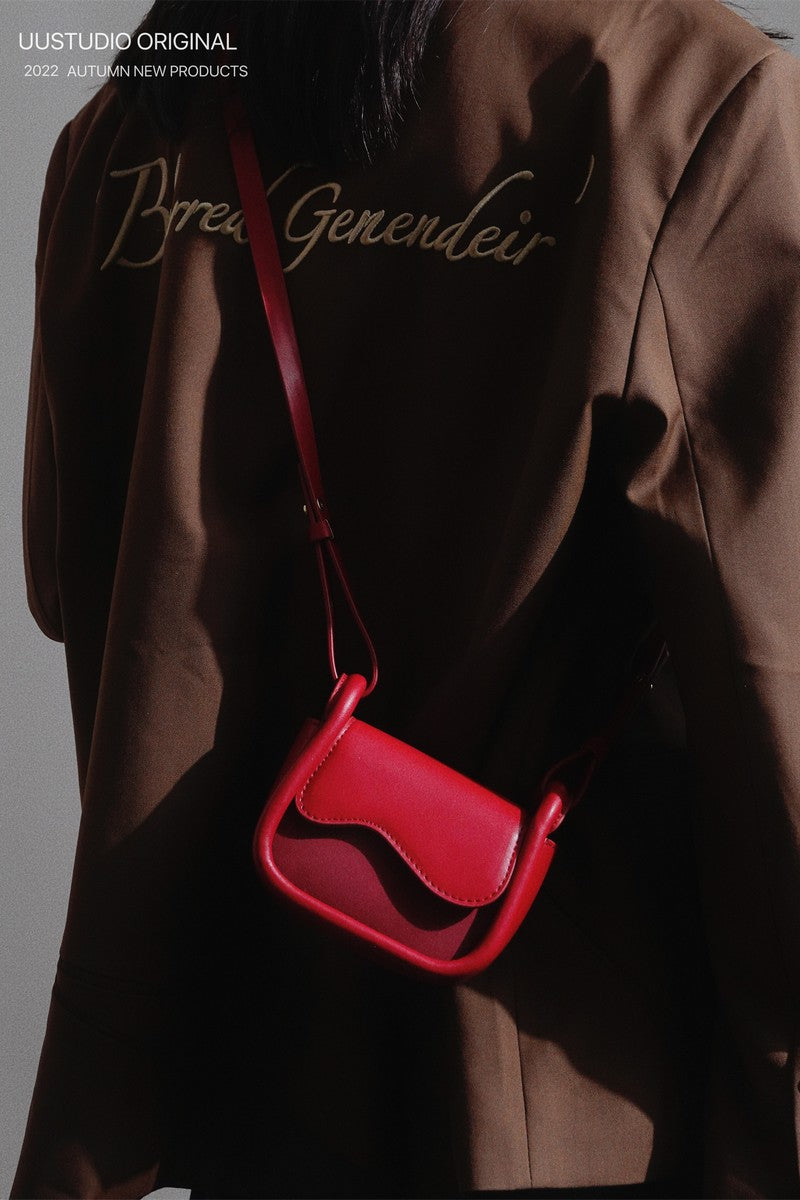 Retro Wave Flap Mini Crossbody Bag - Wolvess