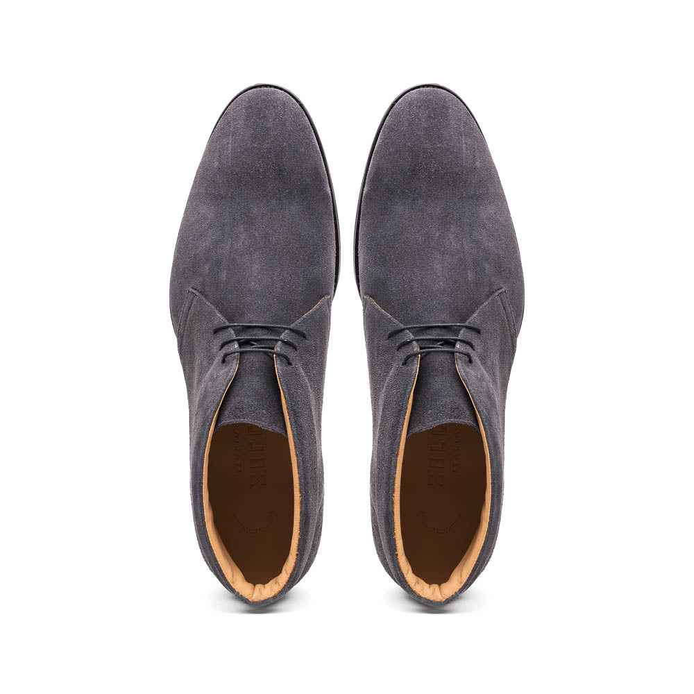 46-592-GRY MARCO Suede Calfskin Chukka Boot Grey