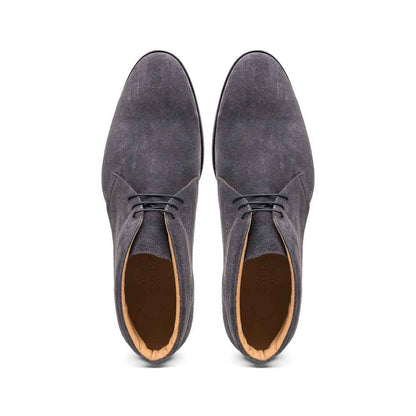 46-592-GRY MARCO Suede Calfskin Chukka Boot Grey