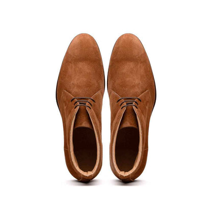 46-592-TOB MARCO Suede Calfskin Chukka Boot, Tobacco