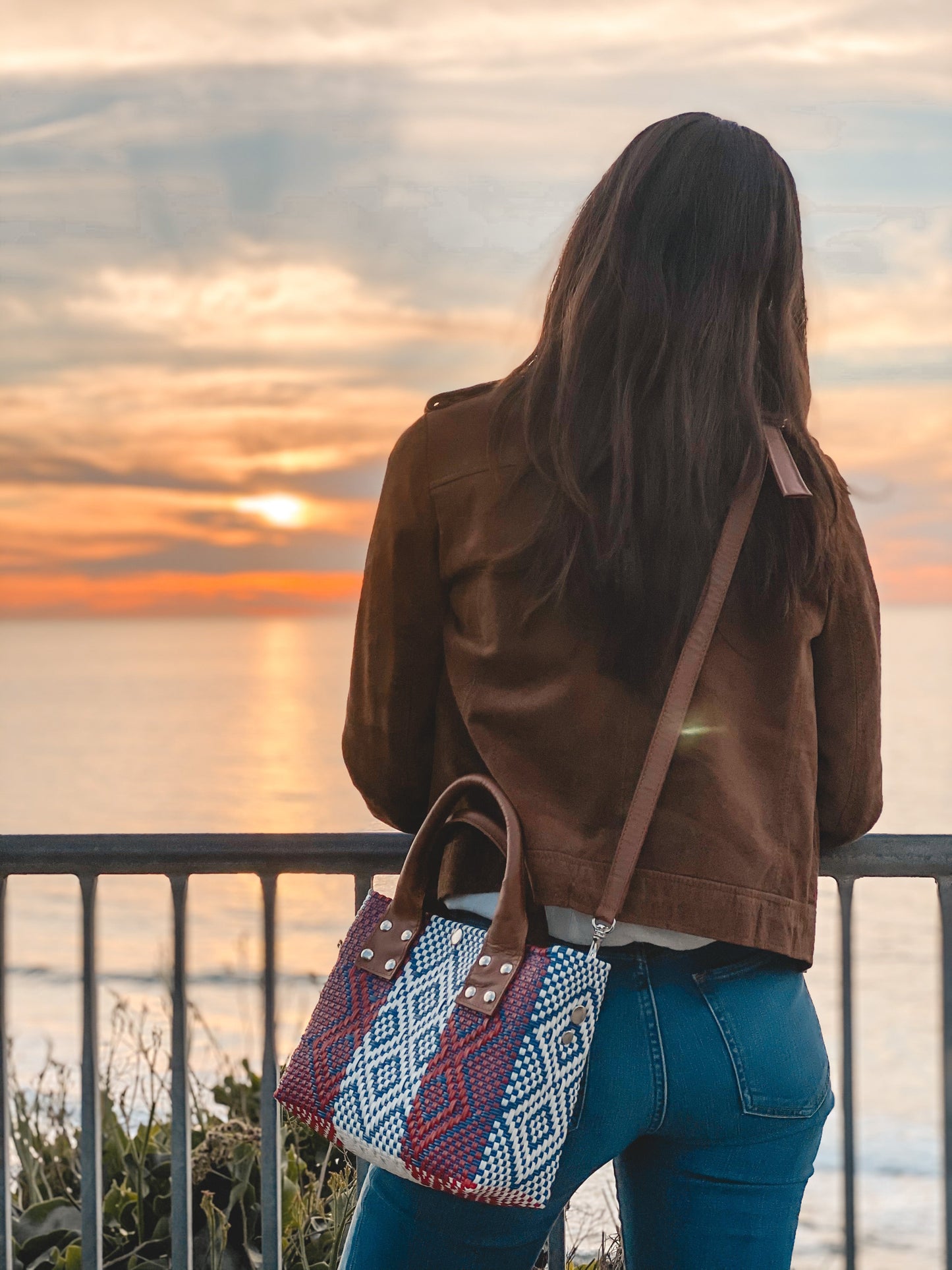 Piruli Small Woven Crossbody Tin Marin Brand