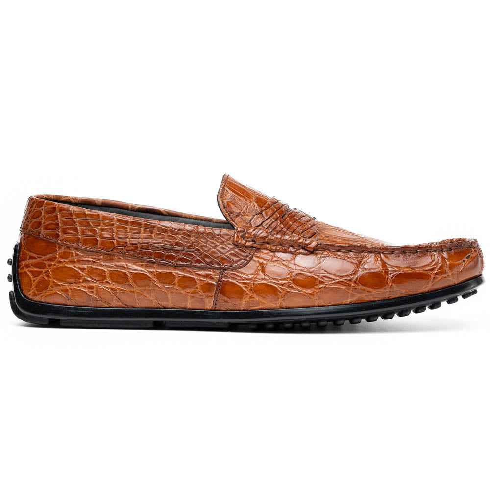 31-103-CGM MONZA Crocodile Driver, Cognac Zelli Italia