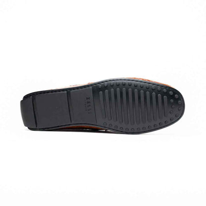 31-103-CGM MONZA Crocodile Driver, Cognac Zelli Italia
