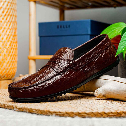 31-103-NIC MONZA Crocodile Driver, Nicotine Zelli Italia