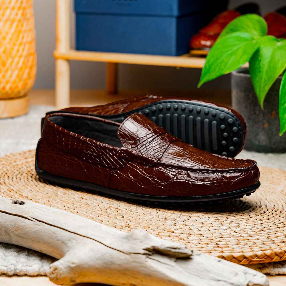 31-103-NIC MONZA Crocodile Driver, Nicotine Zelli Italia