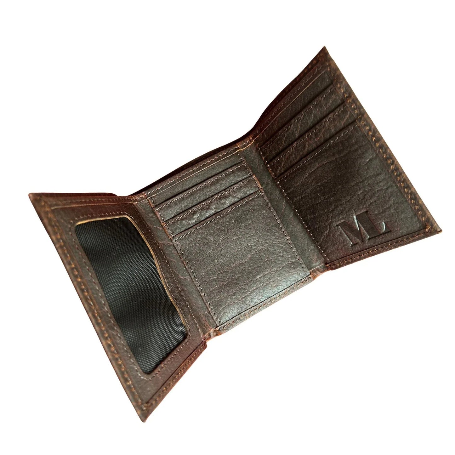 Full-grain Trifold Leather Wallet With RFID MiamiLeathers.com