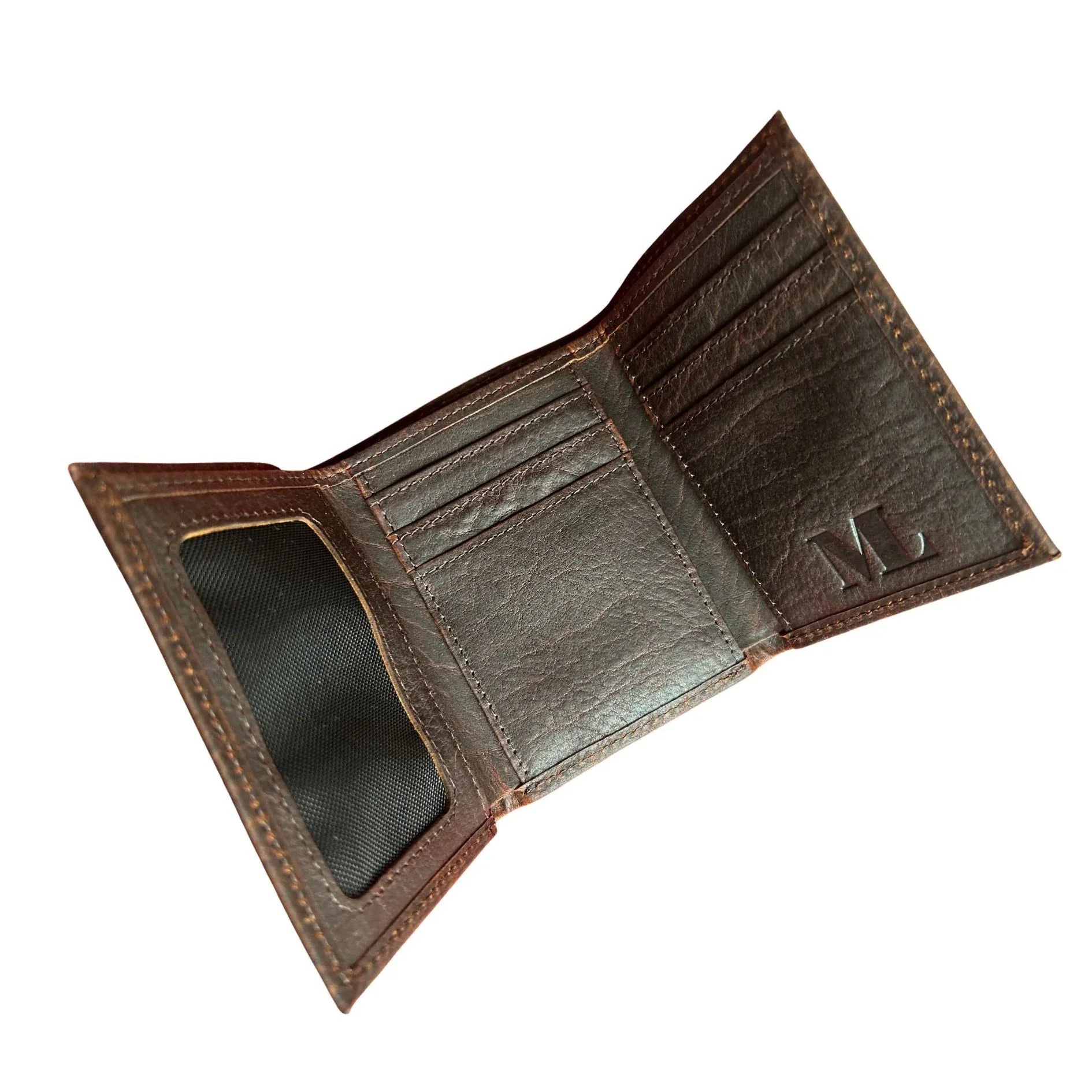 Full-grain Trifold Leather Wallet With RFID MiamiLeathers.com