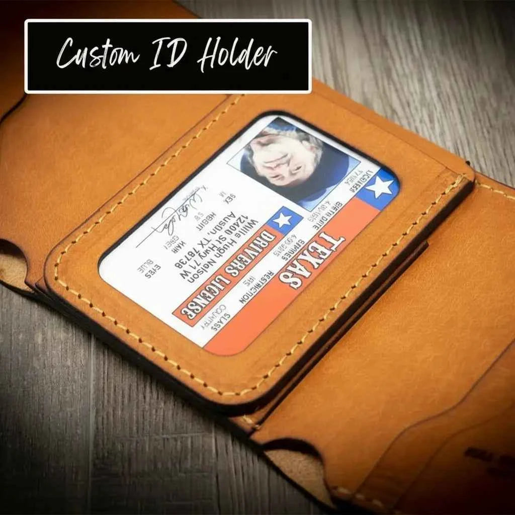Western Trifold Wallet - Chestnut Brown